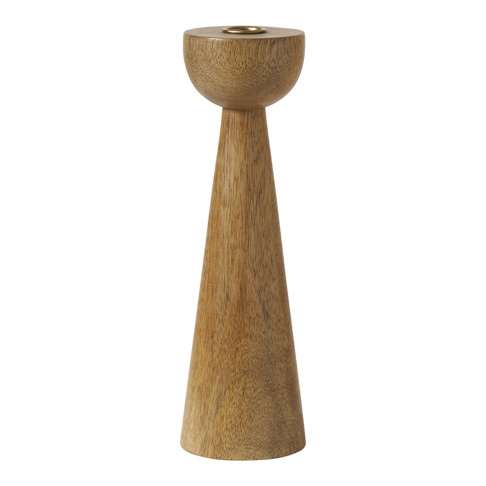 Laurier Candle Holder, Light Brown. Picture 6