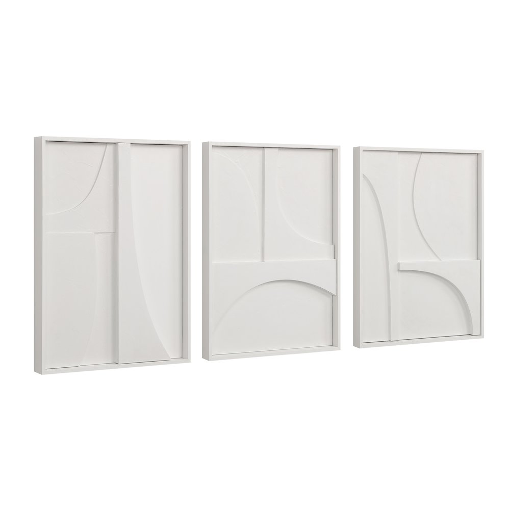 Marsh 18" Wide Wall Decor, Matte White. Picture 2