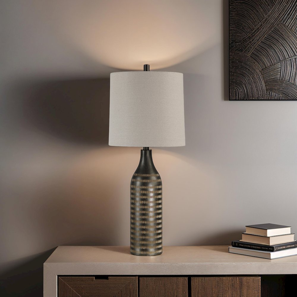 Azzurra 33.5" Height Table Lamp, Brown. Picture 2