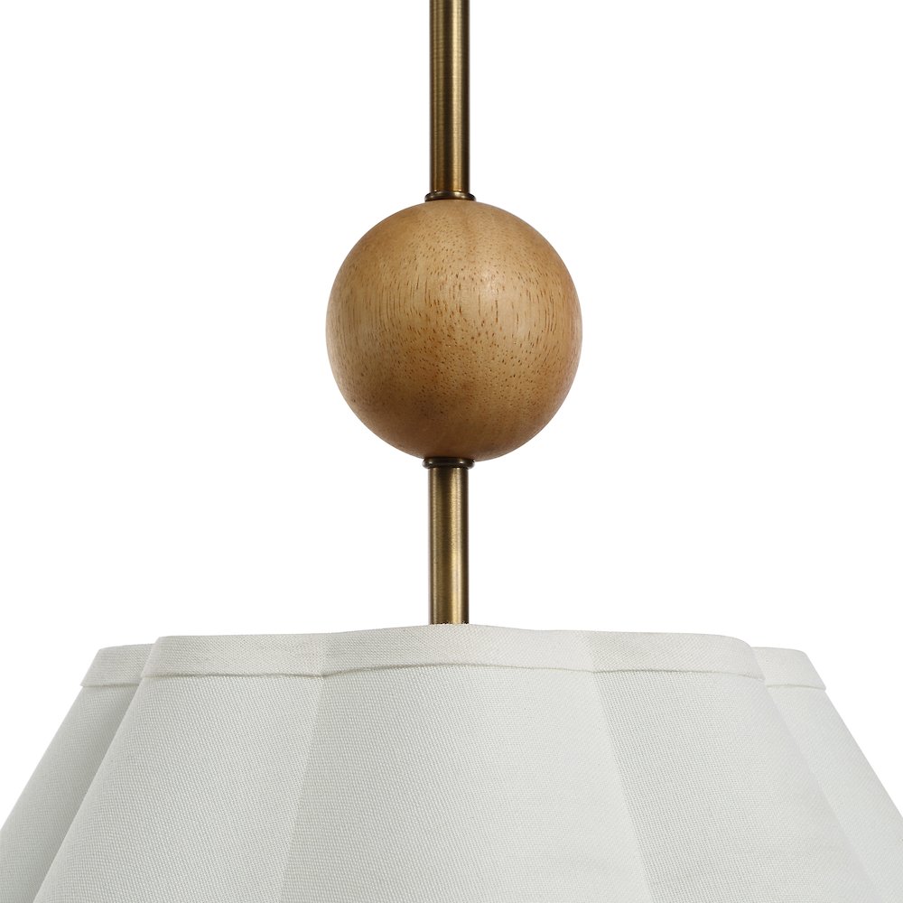 Arielle 25" Wide 1-Light Chandelier, Dark Antique Brushed Brass. Picture 3