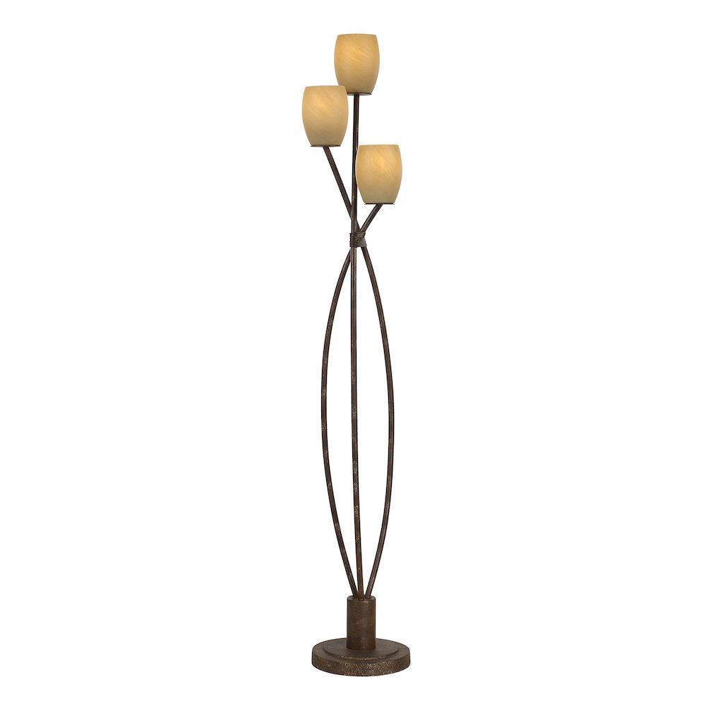 Soan 65.0" Height Floor Lamps, Copper Bronze With Gold. Picture 5