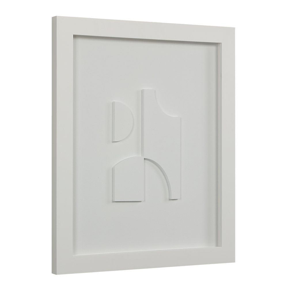 Ispra 19" Wide Wall Decor, Matte White. Picture 10