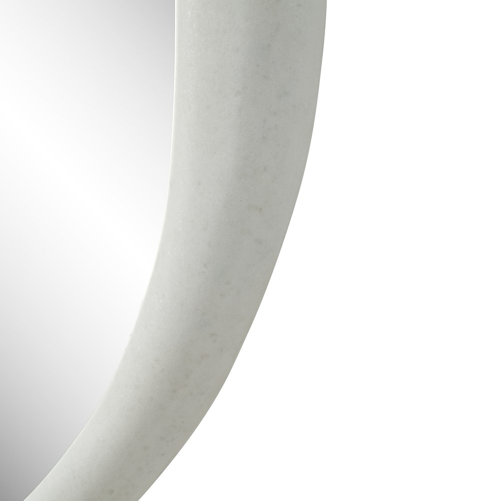Folignio 40" Tall Irregular Mirror, Rice Stone. Picture 3