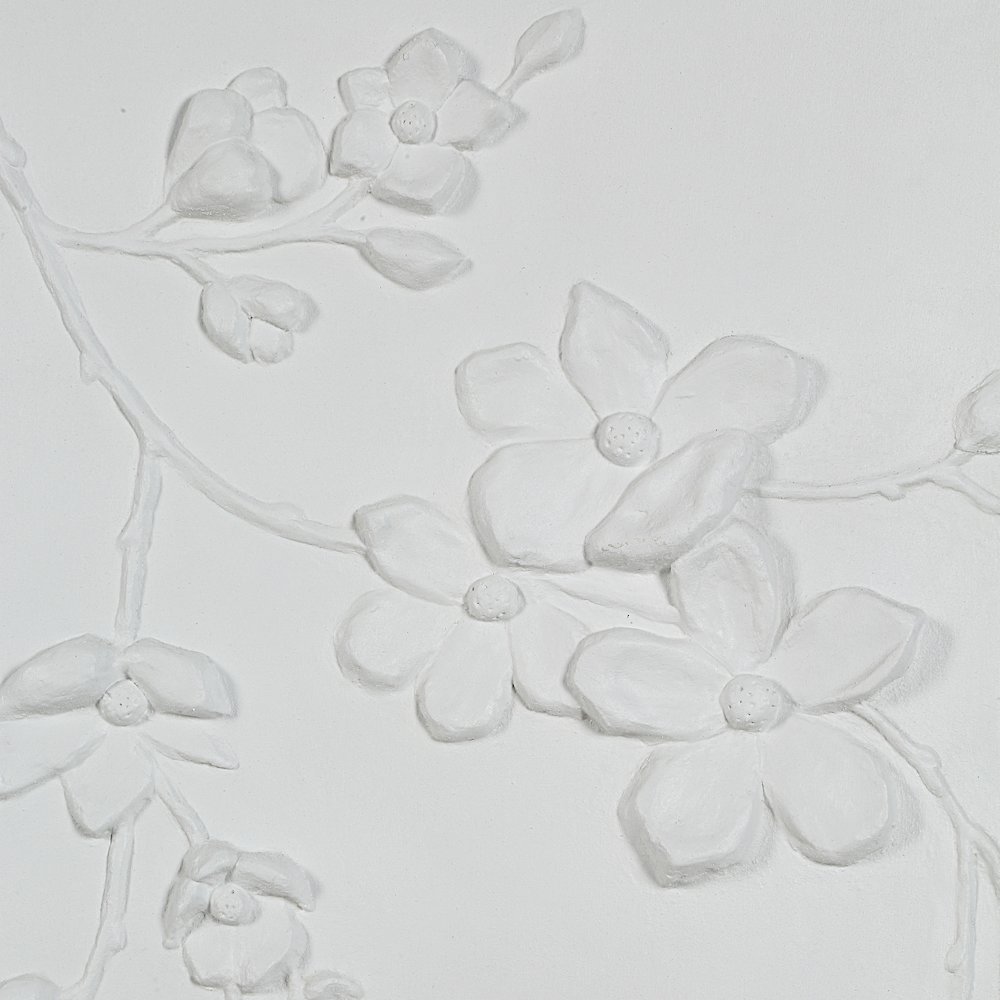 Beaudelaire 20" Wide Wall Decor, Matte White. Picture 4