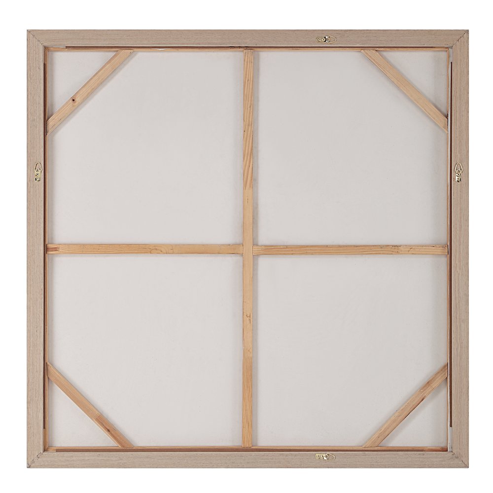 Luz 50" Wide Canvas Art With Wood Frame, Cream. Picture 4