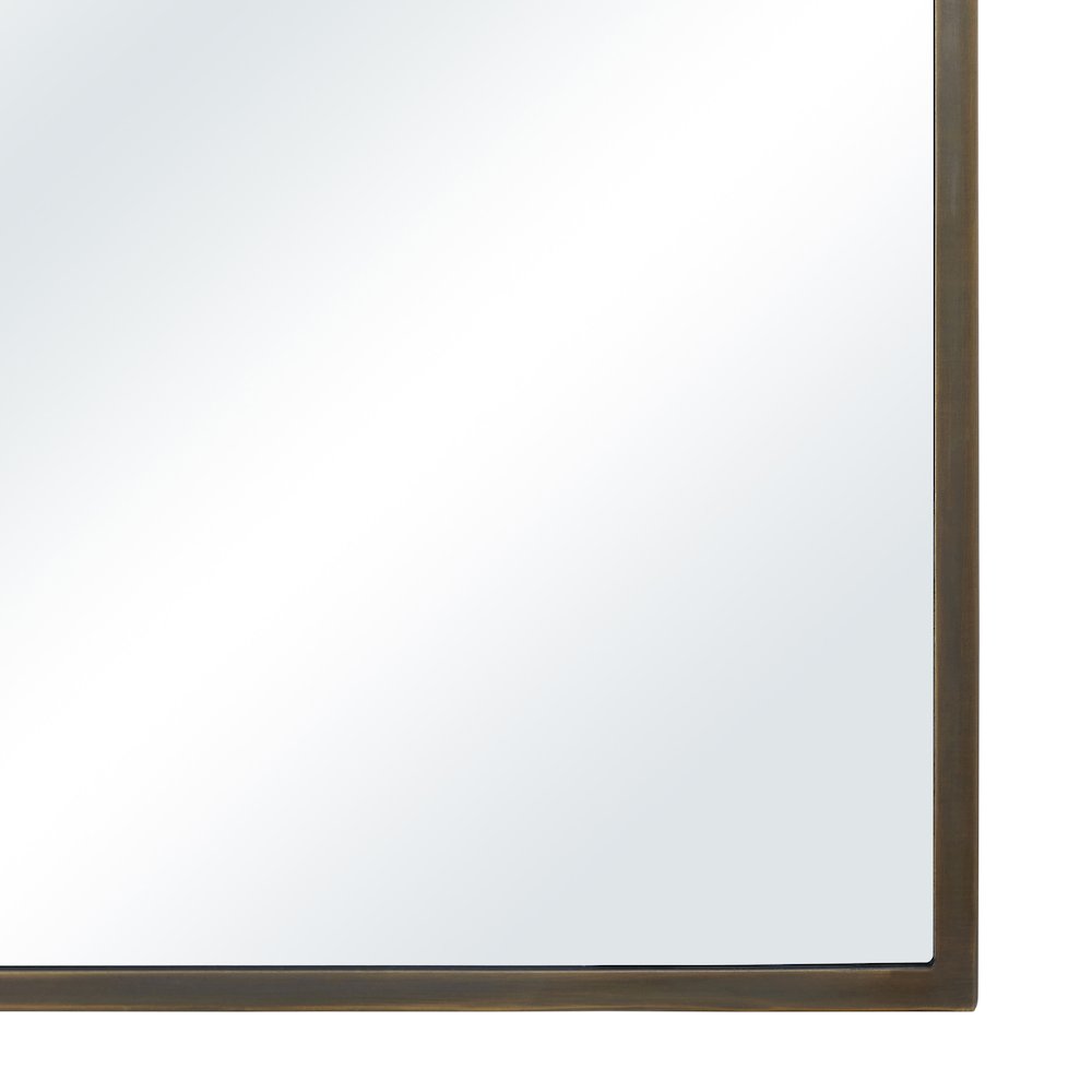 Jackline 36" H x 24" W Wall Mirror, Antique Brass. Picture 5