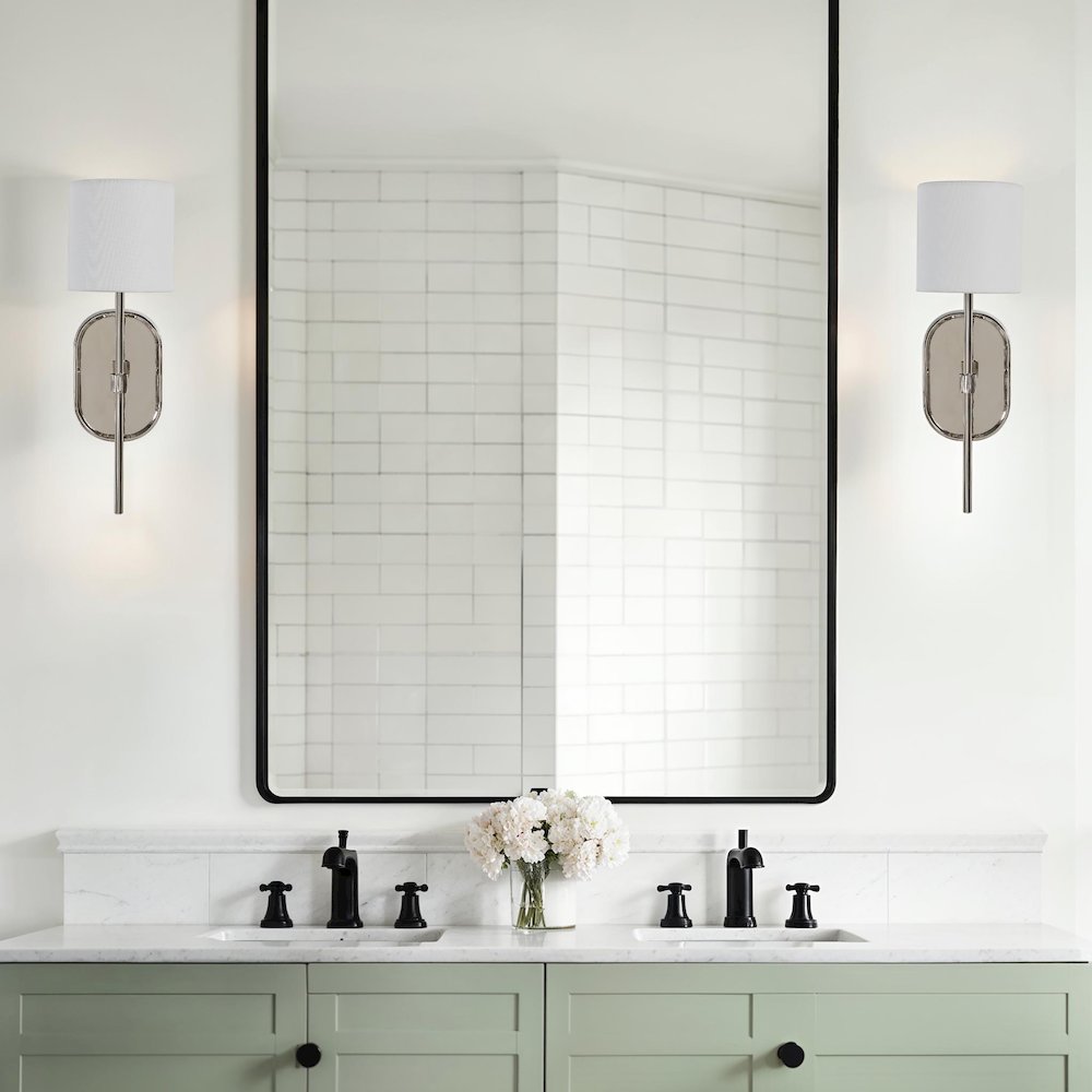 Whitney 17.5" Height Wall Sconce, Grey. Picture 2