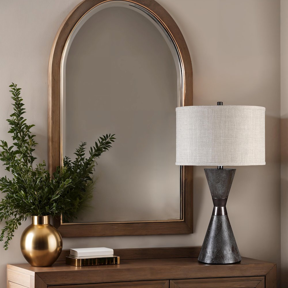 Vyara 29" Height Table Lamp, Brown. Picture 2