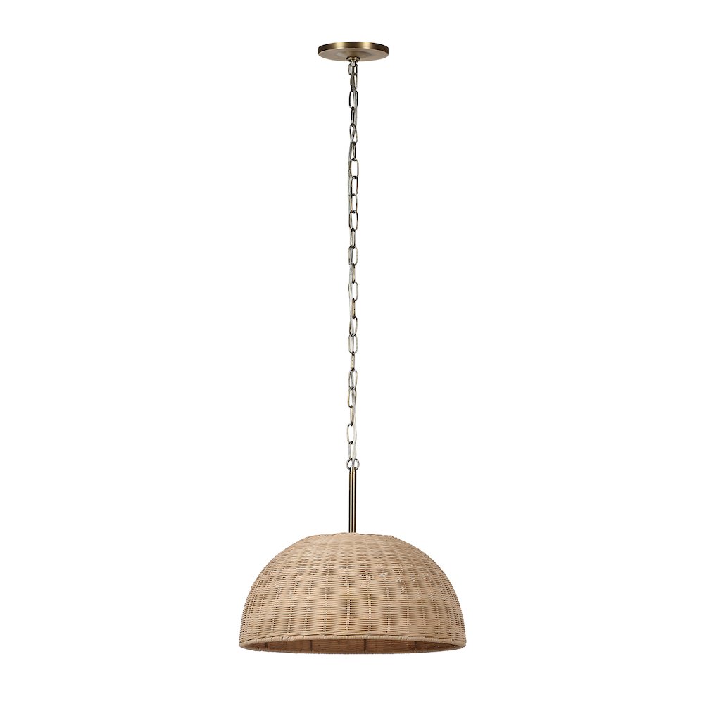 Ciara 77" Height Ceiling Fixture, Dark Antique Brushed Brass. Picture 4