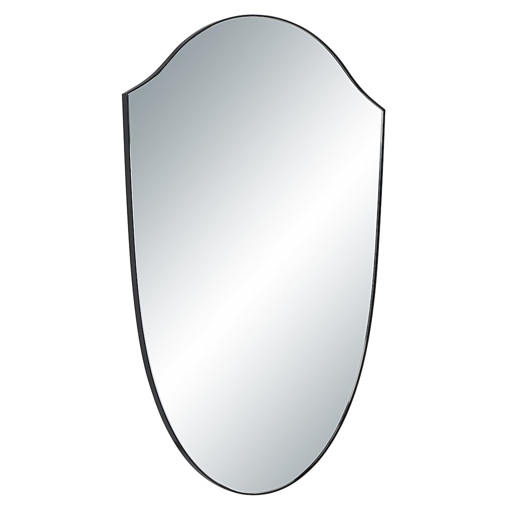 Ryker 40" H x 26" W Wall Mirror, Black. Picture 3