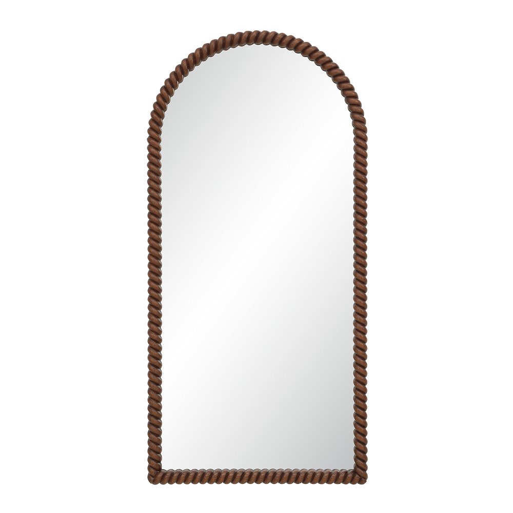Madiwell 70" H x 34" W Wall Mirror, Walnut. Picture 1