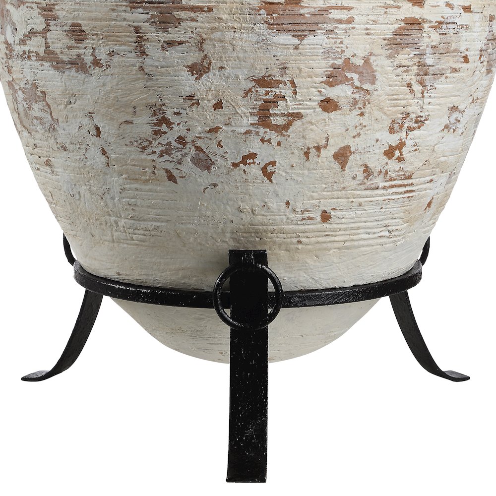 Silis 29.5" Height Table Lamps, Textured Ceramic (Off White And Brown). Picture 9