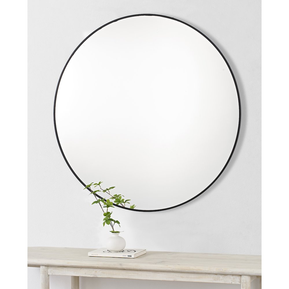 Posadas 36 x 36 Round Framed Mirror. Picture 2