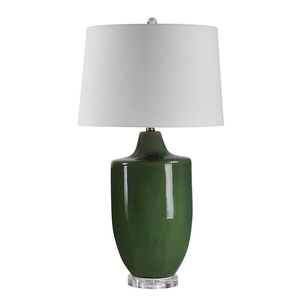 Pesca 30.75" Height Table Lamp, Green. Picture 1