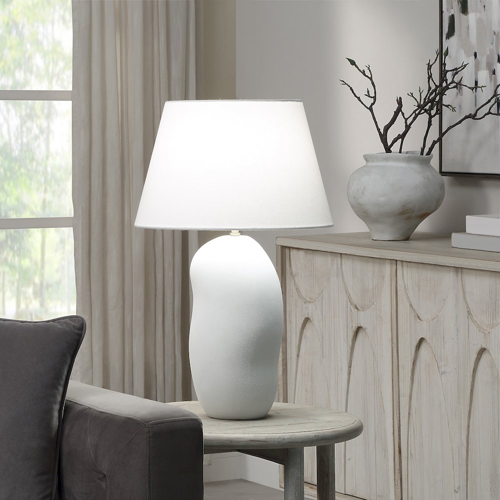 Katya 25" Height Table Lamp, White. Picture 2