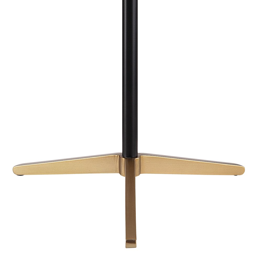 Orono 25" Tall Matte Black Iron Table Lamp With Tapered Linen Shade (Set Of 2). Picture 3
