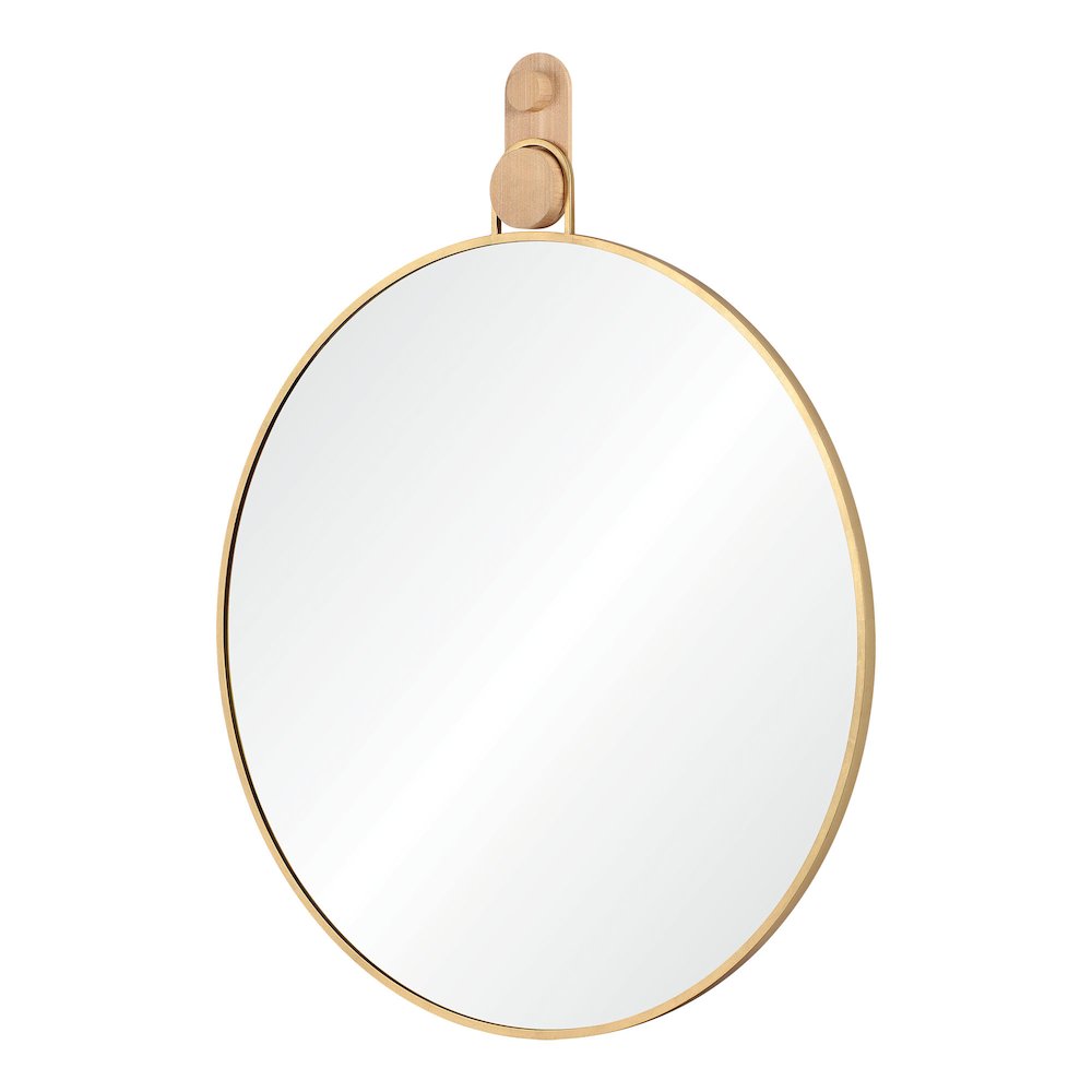 Kinsley 40 x 49 Round Framed Mirror. Picture 3
