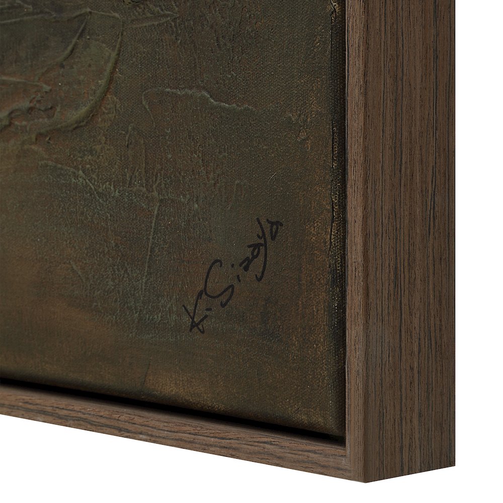 Beatrix 40" Wide Canvas Art with Wood Frame, Dark Oak. Picture 5