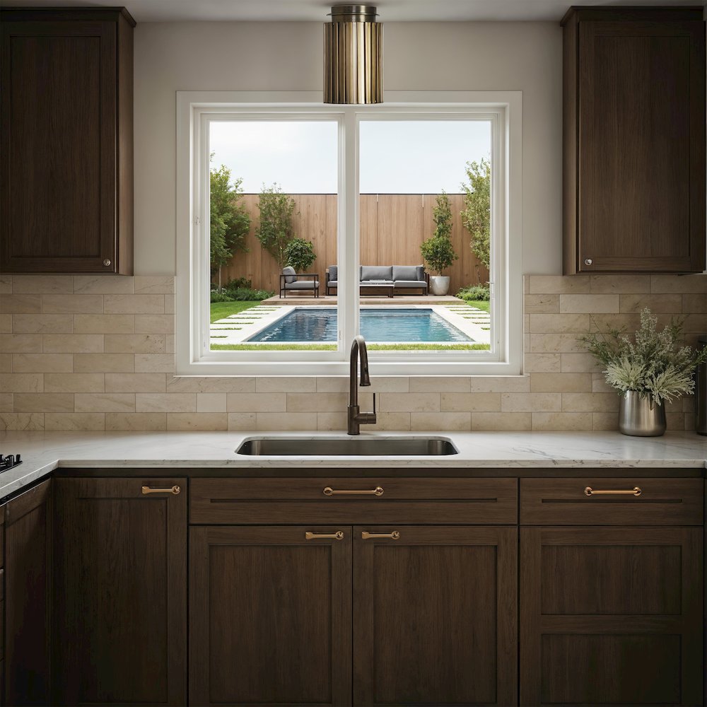 Fenice 7" 1-Light Flush Mount, Dark Antique Brushed Brass. Picture 4