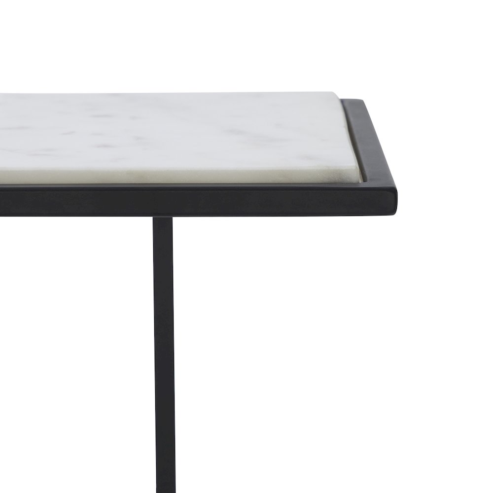 Danica Steel & Marble Side Table. Picture 4