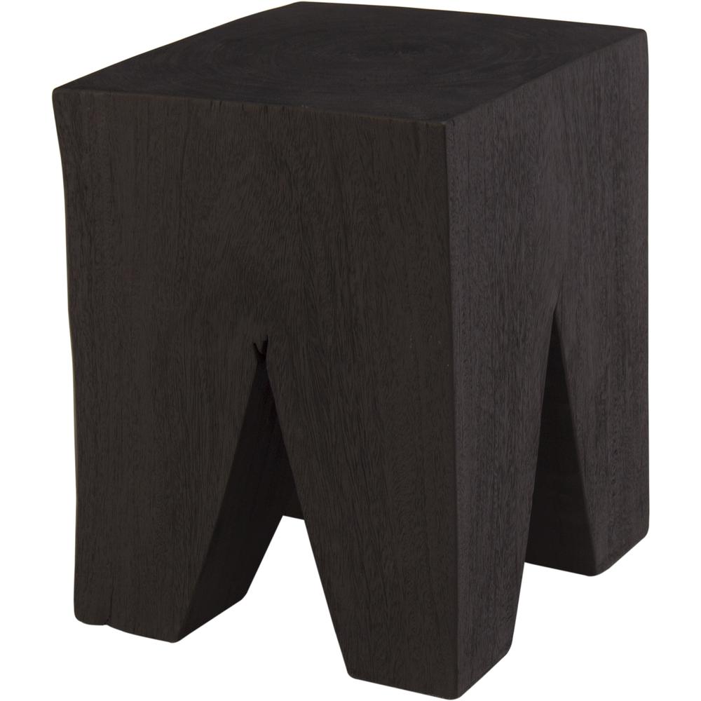 Congaree BURNED BLACK SIDE TABLE. Picture 1