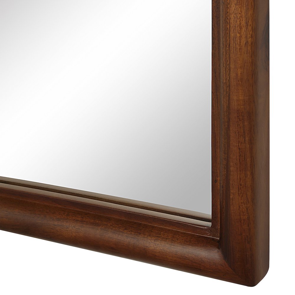 Kindra 40" H x 50" W Wall Mirror, Brown. Picture 5