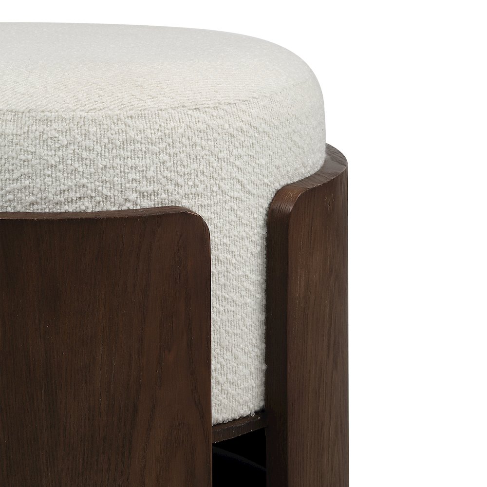 Capsula 18.0" Height Ottoman, Brown. Picture 4