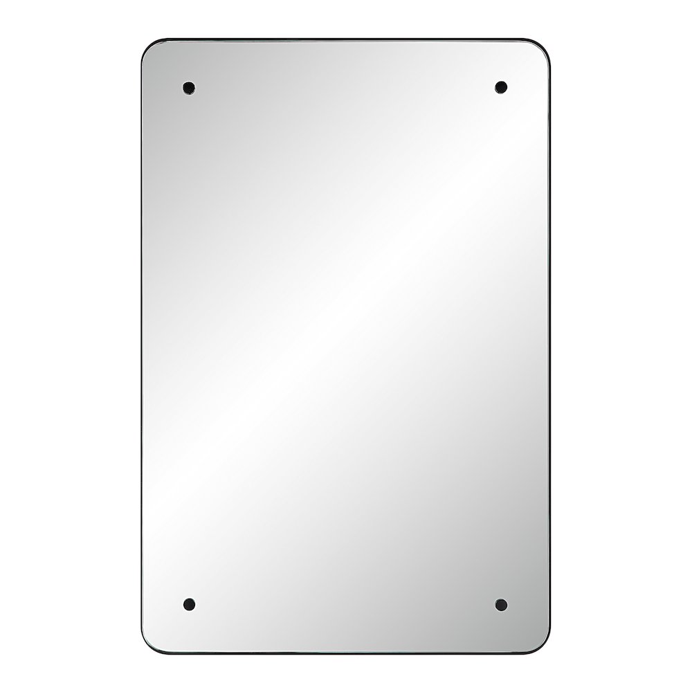 Aine 36" Tall Rectangular Mirror, Matte Black. Picture 1