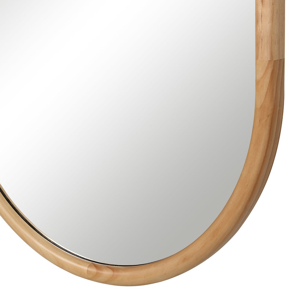 Pudino 60" H x 24" W Wall Mirror, Brown. Picture 5