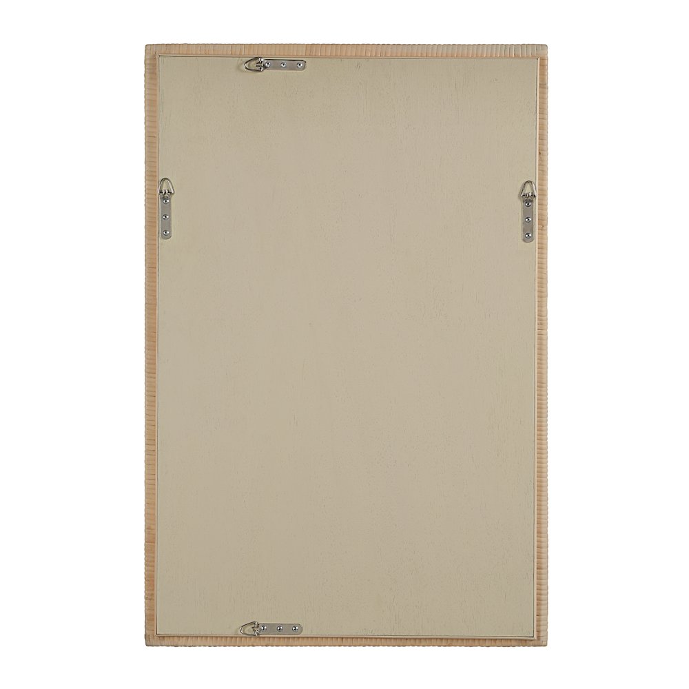 Sara 36" H x 24" W Wall Mirror, Brown. Picture 4
