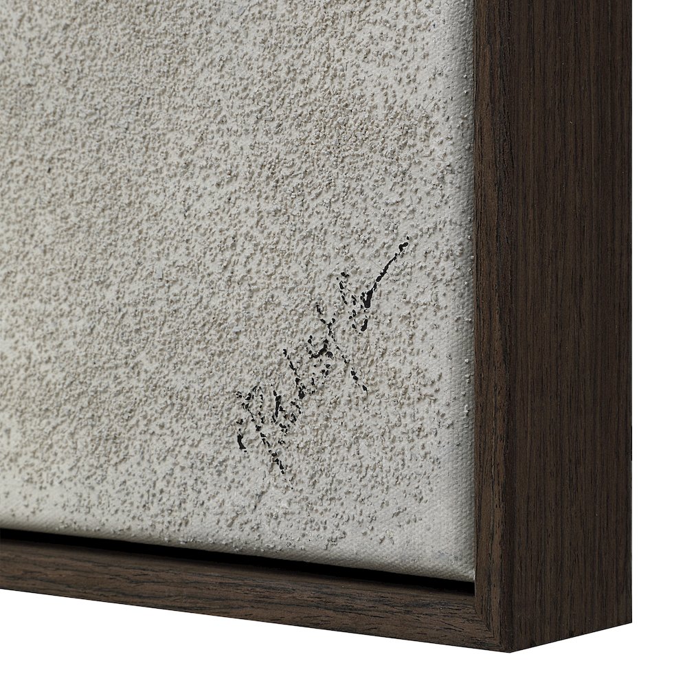 Orso 45" Wide Canvas Art with Wood Frame, Black Oak. Picture 5