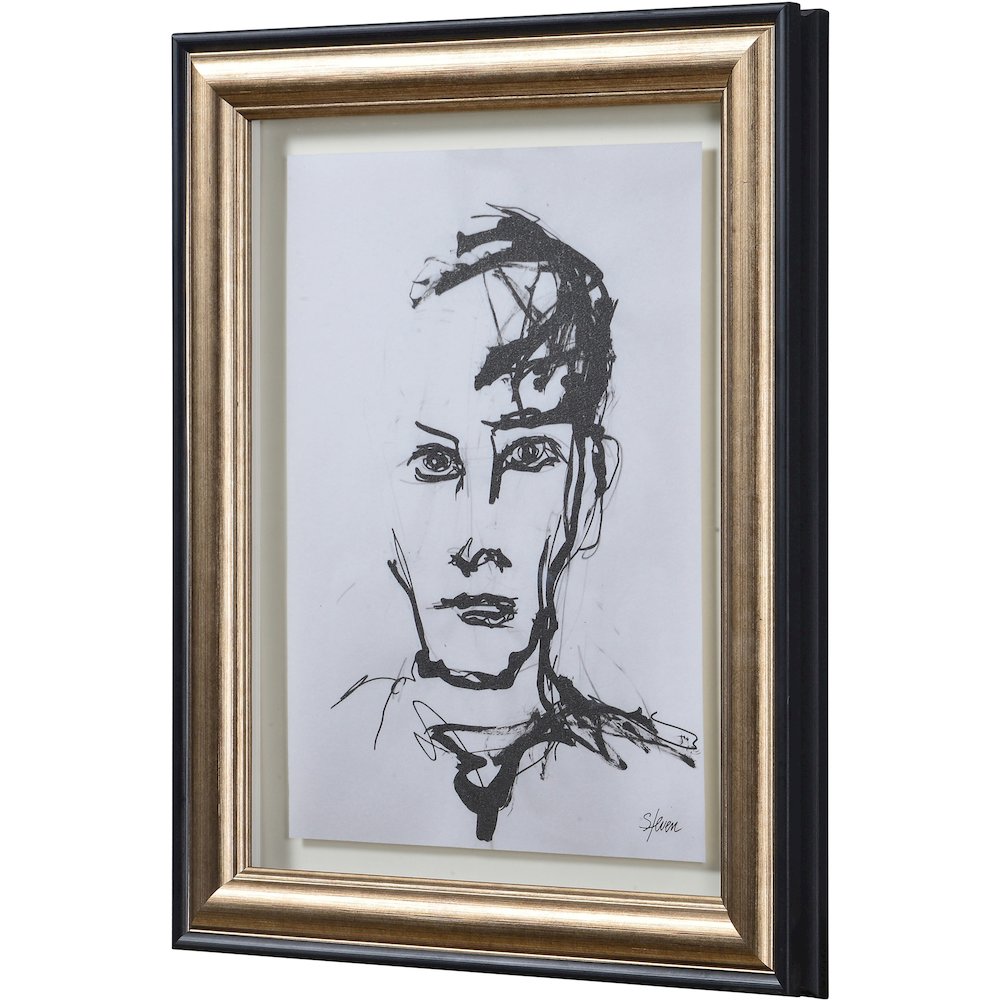 Studio Line - Sketch 4 Piece Wide Wall Art, Black. Picture 3
