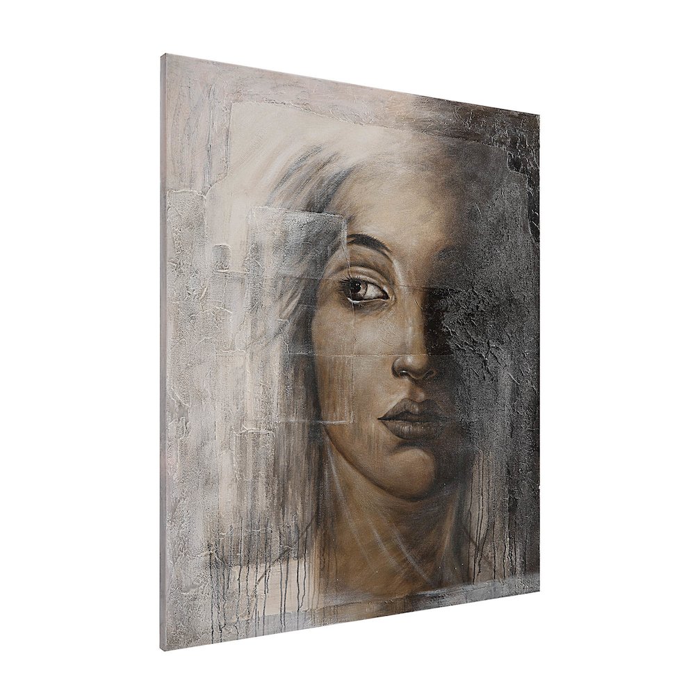 Cassandra 50" Wide Canvas Art, Off-white. Picture 3
