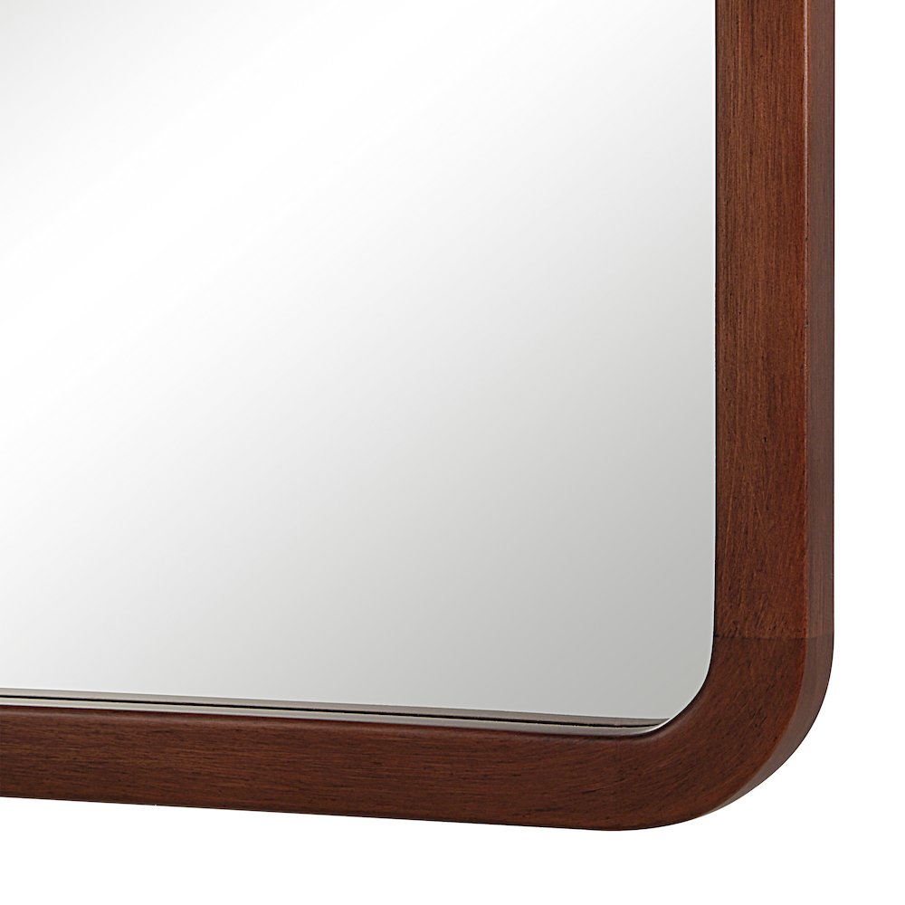Tacna 30" H x 22" W Wall Mirror, Brown. Picture 5