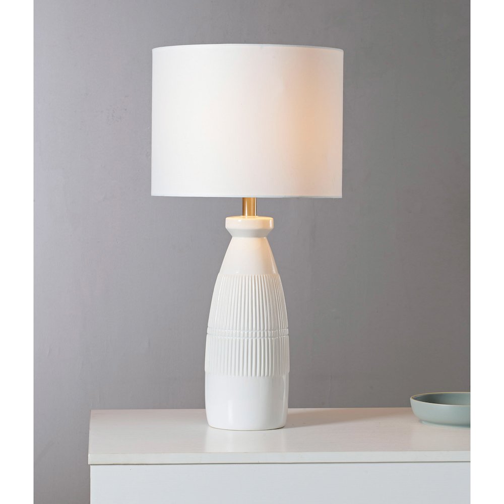 Nado 26.25" Length Table Lamp, Off-White. Picture 5