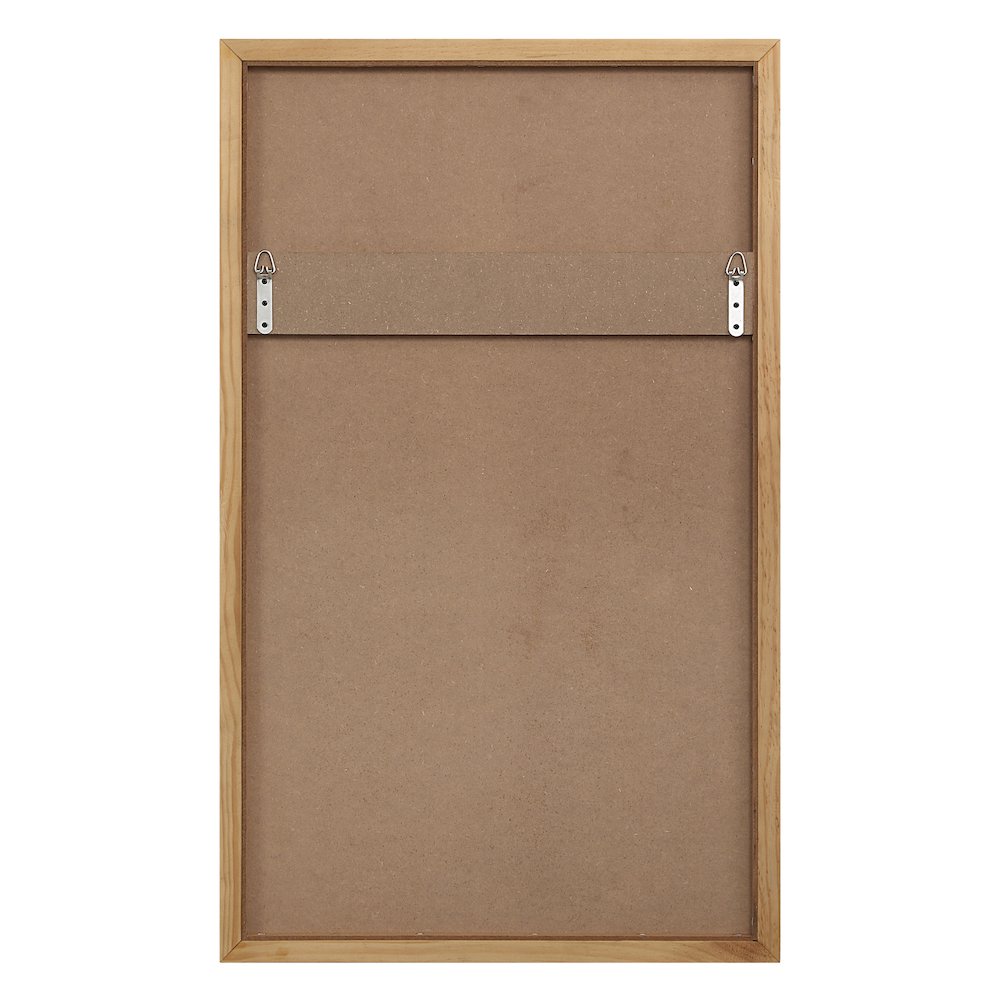 Salia 40" H x 24" W Wall Mirror, Brown. Picture 4