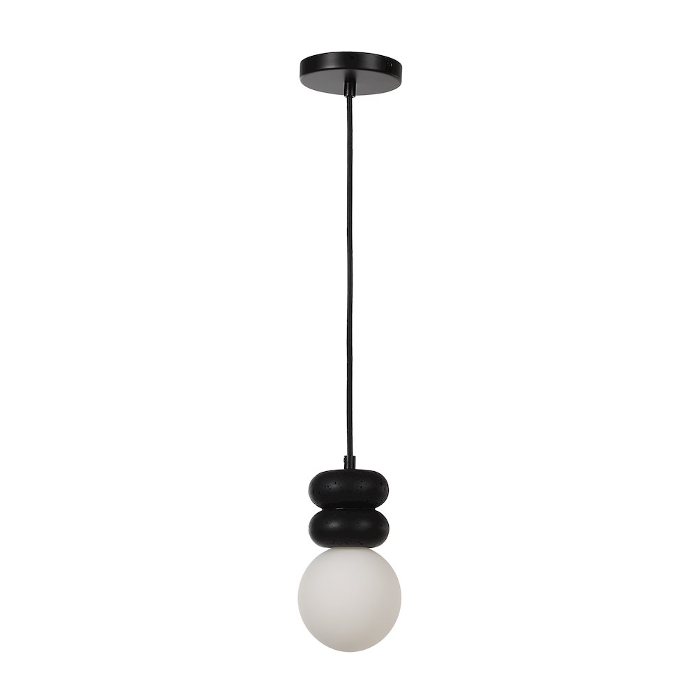 Solene 118" Height Ceiling Fixture, Matte Black. Picture 6