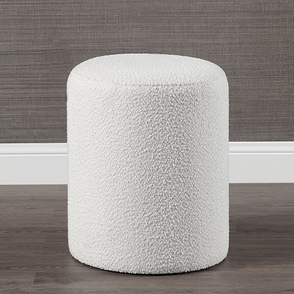 Corbin Ottoman In Cream Color. Picture 2