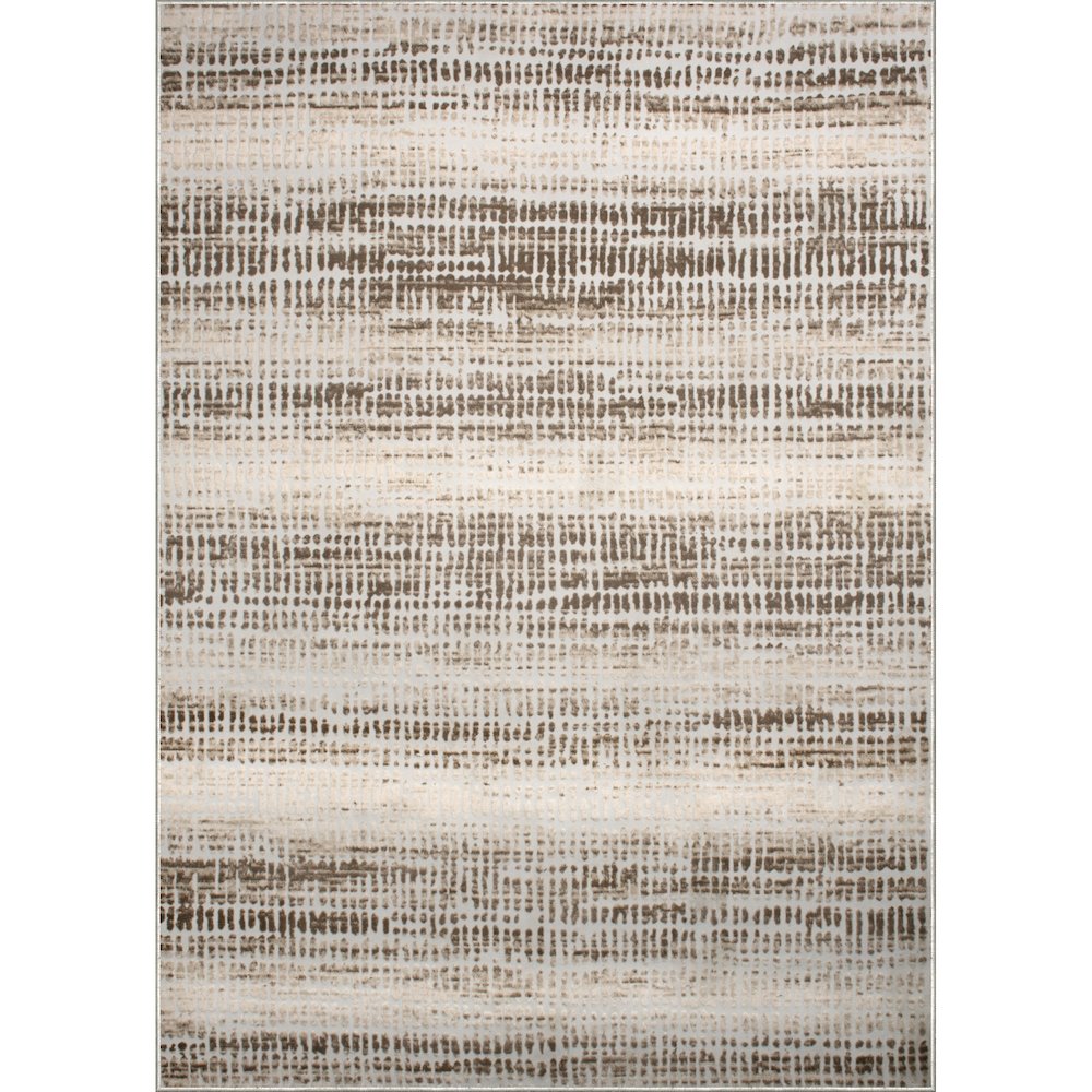 ARIELLA Cream/Brown 10 x 13 Indoor Rug. Picture 1