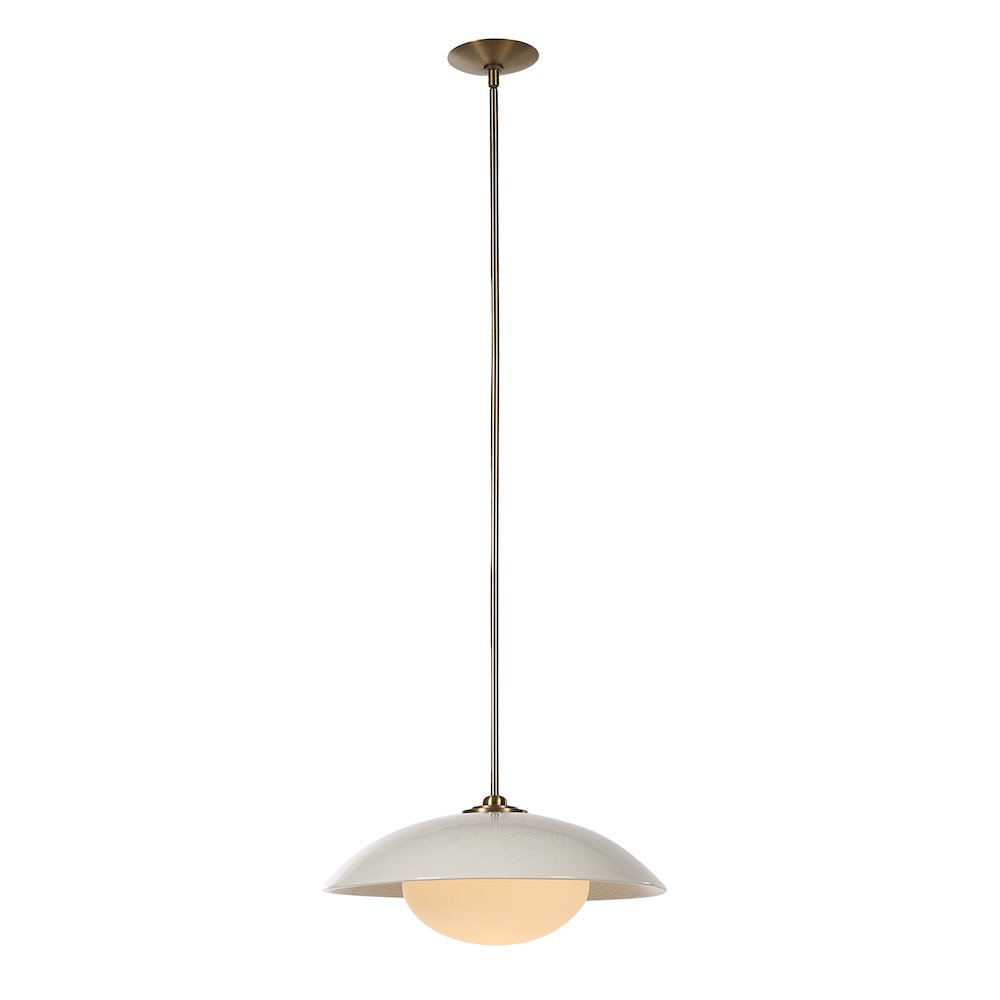 Abbie 72.5" Height Ceiling Fixture, Off-White Crackle. Picture 5