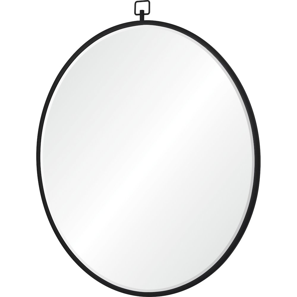 Rayden 38.5 in. x 36 in. Round Framed Mirror. Picture 3