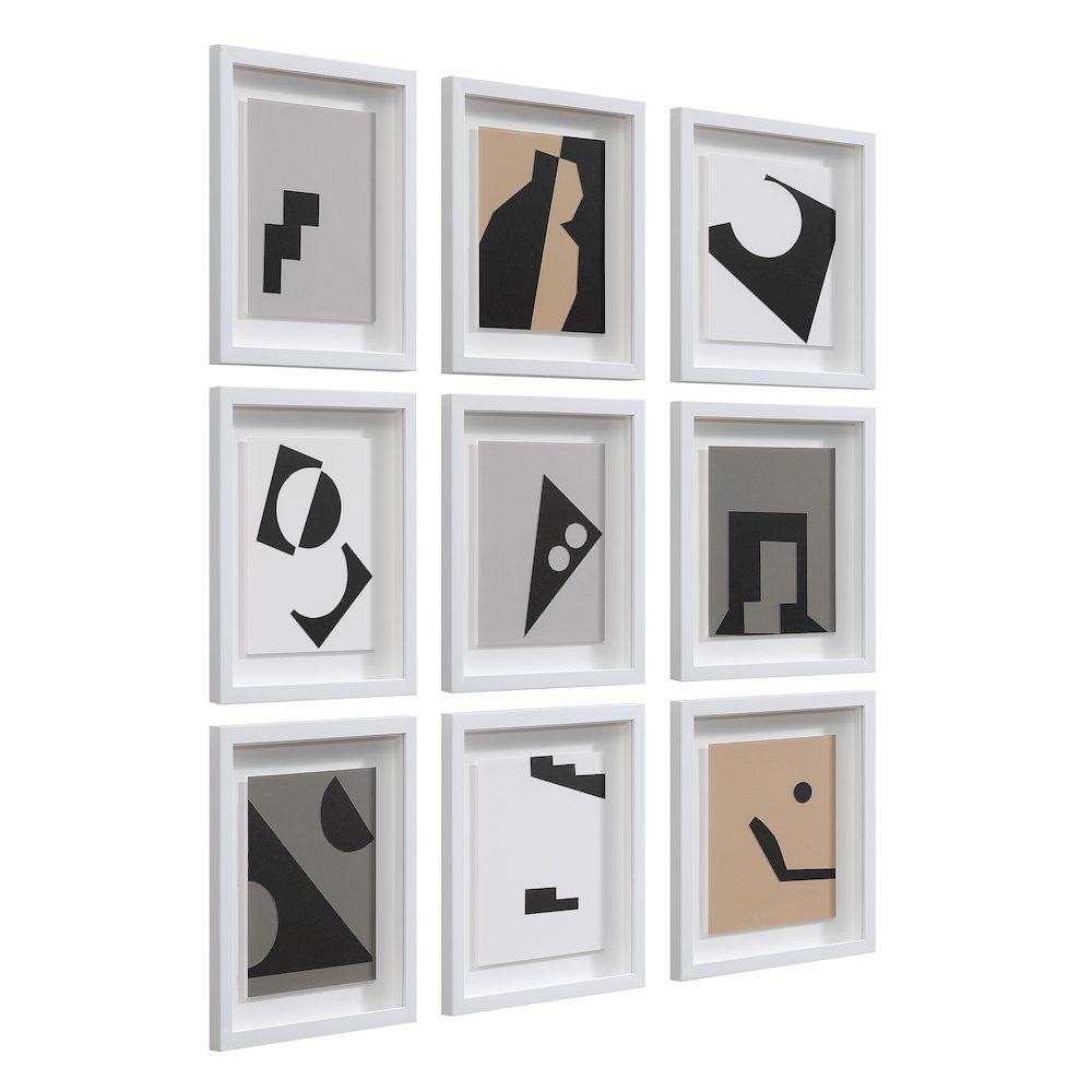 Ostra 13.25" Wide Wall Decor, Black. Picture 3