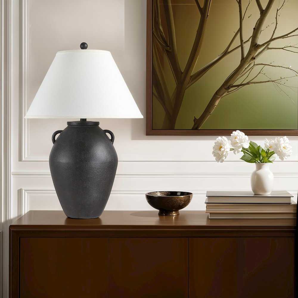 Tacta 29.25" Height Table Lamps, Dark Brown. Picture 4