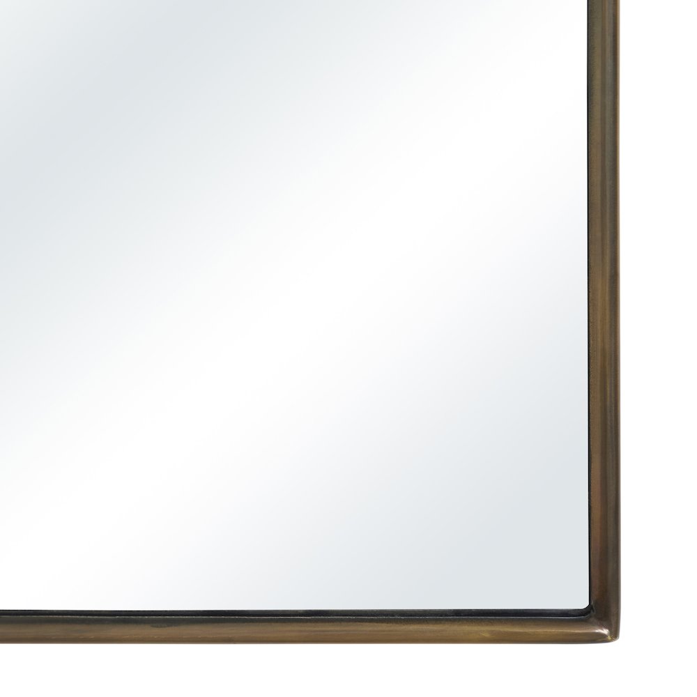 Clarisse 36" Tall Arch Mirror, Aged Brass. Picture 3