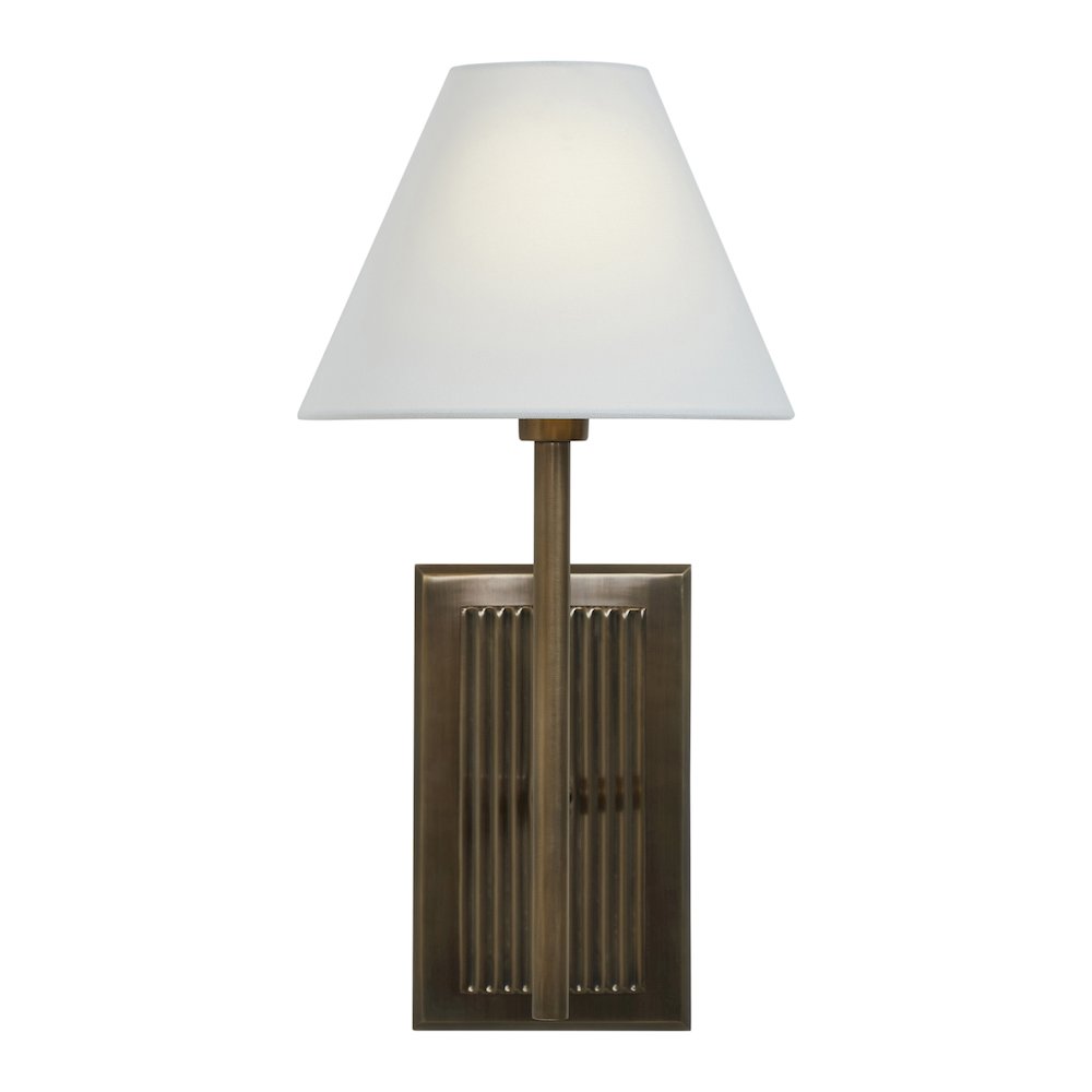 Solaria 19" Dark Antique Brushed Brass 1-Light Wall Sconce. Picture 2