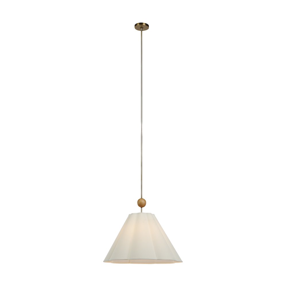 Arielle 25" Wide 1-Light Chandelier, Dark Antique Brushed Brass. Picture 5