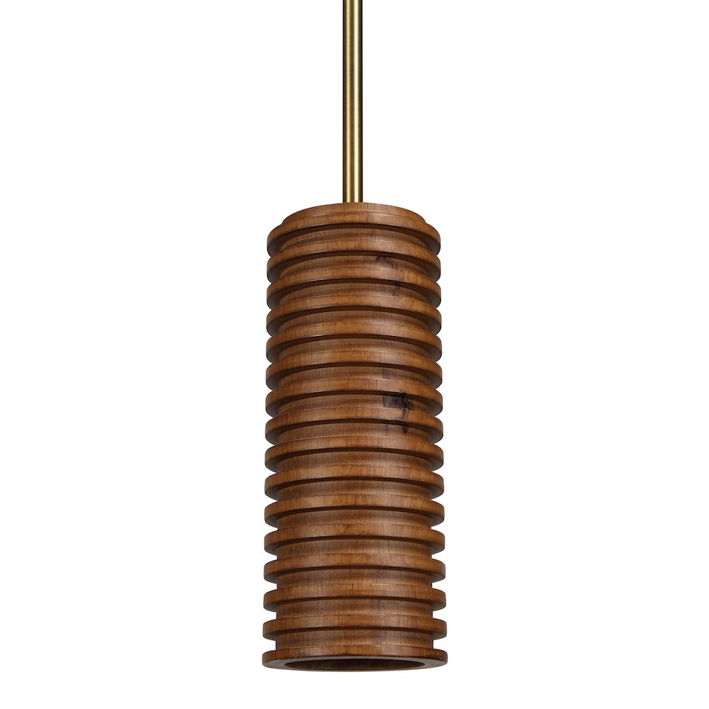 Rue 4" Length Ceiling Fixture, Walnut. Picture 1