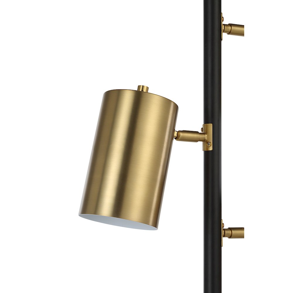 Mosaic 63.5" Height Floor Lamp, Yellow. Picture 4