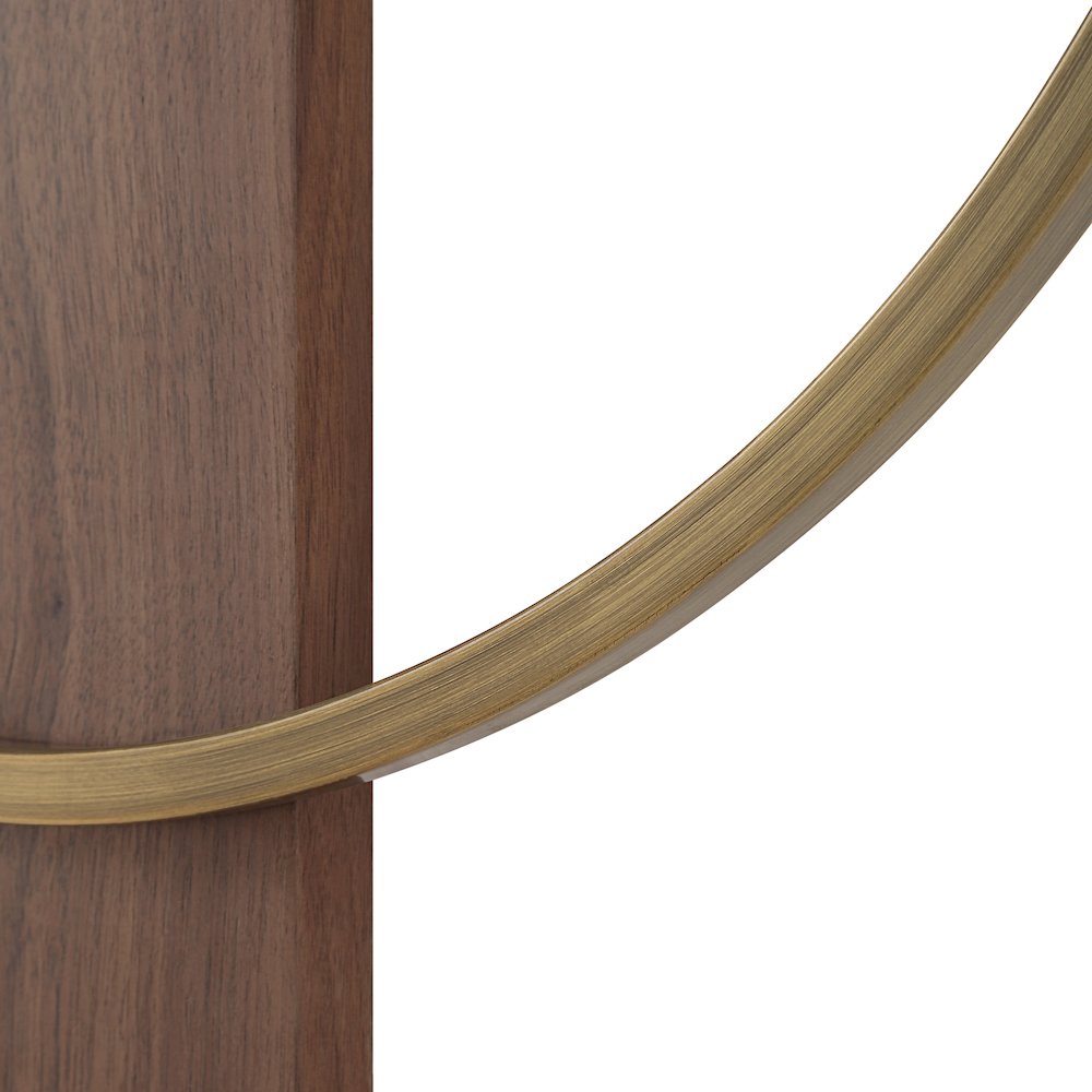 Avigail Wall Clock, Antique Brushed Brass. Picture 5