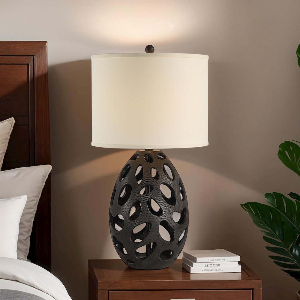Loxley 30" Height Table Lamp, Brown. Picture 2